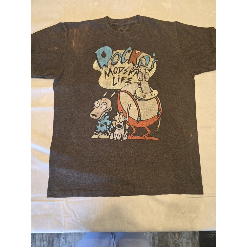 Vintage Nickelodeon Mens M Ren And Stimpy short sleeve Shirt 109